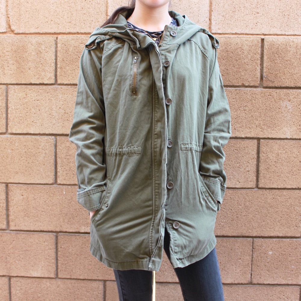 Olive Green Cotton On Utility Jacket